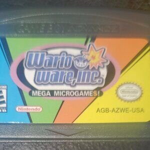 Wario Ware Inc Mega MicroGames GBA Video Game Gameboy Advance